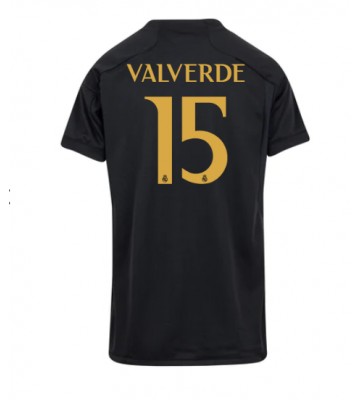 Real Madrid Federico Valverde #15 Tredjetröja Dam 2023-24 Kortärmad